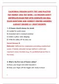 CALIFORNIA FIREARM SAFETY TEST &lpar;CFST&rpar; 2026 &ndash; NEWEST PRACTICE TEST BANK & STUDY GUIDE