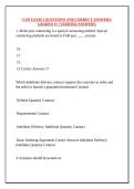 CON EXAM 2 QUESTIONS AND CORRECT ANSWERS&vert;GRADED A&plus; &vert;VERIFIED ANSWERS&vert;