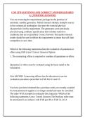 CON 2370 QUESTIONS AND CORRECT ANSWERS&vert;GRADED A&plus; &vert;VERIFIED ANSWERS&vert;