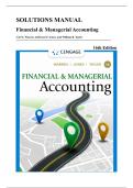 Solutions Manual &mdash; Financial & Managerial Accounting&comma; 16th Edition &lpar;Warren&comma; Jones & Tayler&comma; 2022&rpar;&comma; Chapters 1-28 &vert; All Chapters Covered