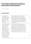 Praxis Math Test &lpar;7813&rpar; Exam Questions &&NewLine;Answers 100&percnt; Verified &lpar;Grade A&plus;&rpar;