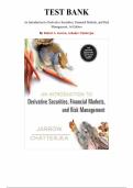  An Introduction to Derivative Securities&comma; Financial Markets&comma; and Risk Management&comma; 1st Edition &mdash; by Robert A&period; Jarrow & Arkadev Chatterjea &mdash; Complete Test Bank &lpar;All Chapters&rpar;