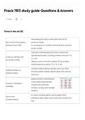 Praxis 7813 study guide Questions & Answers