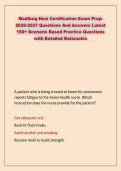 MedSurg Hesi Certification Exam Prep&colon; &NewLine;2026-2027 Questions And Answers Latest &NewLine;160&plus; Scenario Based Practice Questions &NewLine;with Detailed Rationales 