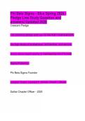 Phi Beta Sigma - Blue Spring 2024 - Pledge Line Study Question and answers&vert; Updated 2026
