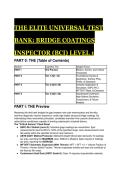 SSPC Bridge Coatings Inspector &lpar;BCI&rpar; Level 1 Certification Exam Test Bank &vert; Verified Q&A &plus; Rationale Explanations &vert; AMPP & NACE CIP Compliant Ultimate Prep Guide &lpar;2026&sol;2027&rpar;