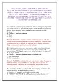 WGU D514 OA EXAM &sol; ANALYTICAL METHODS OF HEALTHCARE LEADERS OBJECTIVE ASSESSMENT D514 WGU ACTUAL EXAM 2026&sol;2027 COMPLETE ACCURATE EXAM REAL QUESTIONS AND CORRECT DETAILED ANSWERS WITH RATIONALES &lpar;100&percnt; EXPERT VERIFIED SOLUTIONS&rpar; LATEST UPDATED VERSION 2026
