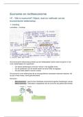 Samenvatting &plus; lesnotities - Economie en rechtseconomie - 1ste jaar - 2026 