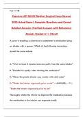 CAPSTONE ATI NCLEX MEDICAL SURGICAL EXAM NEWEST 2025 ACTUAL EXAM &vert; PDF STUDY GUIDE