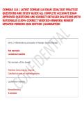 COMSAE 110 &sol; LATEST COMSAE 110 EXAM 2026&sol;2027 PRACTICE &NewLine;QUESTIONS AND STUDY GUIDE ALL COMPLETE ACCURATE EXAM &NewLine;APPROVED QUESTIONS AND CORRECT DETAILED SOLUTIONS WITH &NewLine;RATIONALES &lpar;100&percnt; CORRECT VERIFIED ANSWERS&rpar; NEWEST &NewLine;UPDATED VERSION 2026 EDITION &vert;GUAR