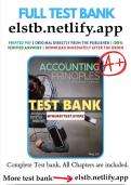 Test Bank for Accounting Principles&comma; Fourteenth Edition