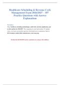 Healthcare Scheduling Exam 2026&sol;2027