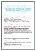 AORN PERIOP 101 EXAM &sol; LATEST AORN PERIOP 101 ACTUAL FINAL EXAM 2026 PRACTICE QUESTIONS AND A NEW &NewLine;UPDATED STUDY GUIDE COMPLETE APPROVED QUESTIONS &NewLine;AND CORRECT DETAILED ANSWERS WITH RATIONALES &NewLine;&lpar;VERIFIED SOLUTIONS&rpar; NEWEST UPDATED STUDY GUIDE &NewLine;2026 EDI