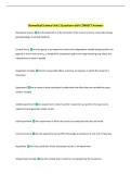 Biomedical Science Unit 1 Questions with CORRECT Answers 