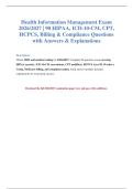 HIM Exam 2026 &vert; 90 Medical Coding Q&A with Answers&NewLine;&NewLine;