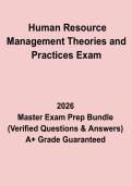 Human Resource Management Theories and Practices Exam Questions and Answers PDF Study Guide