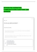 Integrated Marketing Communications Quiz 1