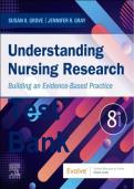 Test Bank Understanding Nursing Research 8th Edition By Susan Grove&comma; Jennifer Gray