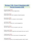 Biology 1108 - Exam 5 Questions with &NewLine;Correct Answers 2026 
