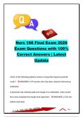 NURS 166 Final Exam Medication Administration&comma; Wound Care & Bowel Elimination Questions and Answers &lpar;200&plus; Q&A&rpar; &vert; IV Medications&comma; Pressure Ulcers&comma; Dehiscence&comma; Enemas & Pharmacokinetics &vert; Nursing