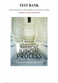 Test Bank for American Judicial Process&colon; Myth and Reality in Law and Courts 1st Edition by Pamela C&period; Corley&comma; Artemus Ward&comma; Chapter 1-11 &vert; All Chapters