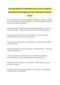 WGU D118 OBJECTIVE ASSESSMENT FINAL  EXAM  &vert; COMPLETE QUESTIONS WITH EXPERT SOLUTIONS &vert; 2026 LATEST UPDATED &vert; GET A&plus;