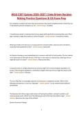 WGU C207 Quizzes 2026 &ndash; Data-Driven Decision Making Practice Questions&comma; Module Tests & Verified Answers for OA Prep