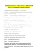 CSFA Orthopedics Test with all Correct & 100&percnt; Verified Answers &vert;Latest Version &vert;Already Graded A&plus;