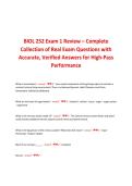 BIOL 252 Exam 1 Review Winter 2026 Chamberlain College of Nursing