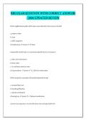 RBS EXAM QUESTION WITH CORRECT ANSWERS &sol; 2026 UPDATED REVIEW