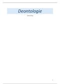Samenvatting Deontologie &lpar;Master Psychologie VUB&comma; 2026&rpar;&NewLine;