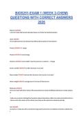 BIOS251-EXAM 1 &lpar;WEEK 2-CHEM&rpar; &NewLine;QUESTIONS WITH CORRECT ANSWERS &NewLine;2026 