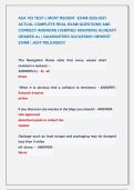 ASA 103 TEST &vert;&vert; MOST RECENT  EXAM 2026-2027 &NewLine;ACTUAL COMPLETE REAL EXAM QUESTIONS AND &NewLine;CORRECT ANSWERS &lpar;VERIFIED ANSWERS&rpar; ALREADY &NewLine;GRADED A&plus; &vert; GUARANTEED SUCCESSS&excl;&excl; NEWEST &NewLine;EXAM &vert; JUST RELEASED&excl;&excl;