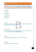 CSUF MKTG 351 Final Exam Questions and Answers 100&percnt; Pass