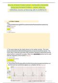 Relias Dysrhythmia Basic A and B Study Guide with Questions and Answers by Cardiac Nursing Study Resource