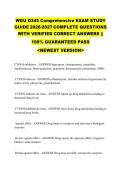 WGU D345 Comprehensive EXAM STUDY &NewLine;GUIDE 2026&sol;2027 COMPLETE QUESTIONS &NewLine;WITH VERIFIED CORRECT ANSWERS &vert;&vert; &NewLine;100&percnt; GUARANTEED PASS &NewLine;<NEWEST VERSION> 