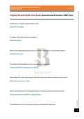 Virginia life and Health Final Exam Questions and Answers 100&percnt; Pass
