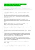 NU 311&colon; Quiz 3 Practice Questions with Complete Solutions&period;