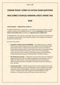 COMSAE PHASE 1 FORM 113 ACTUAL EXAM QUESTIONS AND CORRECT DETAILED ANSWERS LATEST UPDATE THIS YEAR