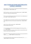 2026 TYCOM SAR EXAM QUESTIONS WITH&NewLine;CORRECT ANSWERS