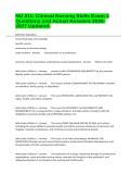 NU 311&colon; Clinical Nursing Skills Exam 1 Questions and Actual Answers 2026-2027 Updated&period;&NewLine;&NewLine;
