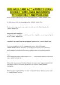 2026 WELLCARE ACT MASTERY EXAM -&NewLine;BROKER &sol; EMPLOYEE QUESTIONS&NewLine;WITH CORRECT ANSWERS 