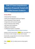 CMN 277 Exam Comprehensive Questions &lpar;Frequently Tested&rpar; with Verified Answers Graded 