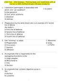 CSFA Test - &lpar;Microbiology &sol; Pharmacology and Anesthesia&rpar; with all Correct & 100&percnt; Verified Answers &vert;Already Graded A&plus;