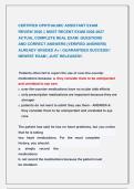 CERTIFIED OPHTHALMIC ASSISTANT EXAM              &NewLine;REVIEW 2026 &vert;&vert; MOST RECENT EXAM 2026-2027 &NewLine;ACTUAL COMPLETE REAL EXAM  QUESTIONS                 &NewLine;AND CORRECT ANSWERS &lpar;VERIFIED ANSWERS&rpar; &NewLine;ALREADY GRADED A&plus; &vert; GUARANTEED SUCCESS&excl;&excl; &NewLine;NEWEST EXAM &vert; JUST RE
