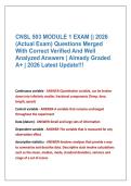CNSL 503 MODULE 1 EXAM &vert;&vert; 2026 &NewLine;&lpar;Actual Exam&rpar; Questions Merged &NewLine;With Correct Verified And Well &NewLine;Analyzed Answers &vert; Already Graded &NewLine;A&plus; &vert; 2026 Latest Update&excl;&excl;&excl;