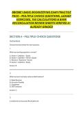 BBK99E1 BASIC BOOKKEEPING EXAM PRACTICE PACK &ndash; MULTIPLE CHOICE QUESTIONS&comma; LEDGER EXERCISES&comma; TAX CALCULATIONS & BANK RECONCILIATION REVIEW SHEETS VERIFIED A&plus; ALREADY GRADED