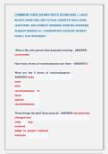 COMMON CORE EXAM FACCC EXAM 2026 &vert;&vert; MOST &NewLine;RECENT EXAM 2026-2027 ACTUAL COMPLETE REAL EXAM  &NewLine;QUESTIONS  AND CORRECT ANSWERS &lpar;VERIFIED ANSWERS&rpar; &NewLine;ALREADY GRADED A&plus; &vert; GUARANTEED SUCCESS&excl;&excl; NEWEST &NewLine;EXAM &vert; JUST RELEASED&excl;&excl;
