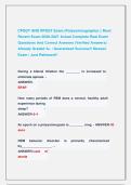CPSGT AND RPSGT Exam &lpar;Polysomnography&rpar; &vert;&vert; Most &NewLine;Recent Exam 2026-2027 Actual Complete Real Exam &NewLine;Questions And Correct Answers &lpar;Verified Answers&rpar; &NewLine;Already Graded A&plus; &vert; Guaranteed Success&excl;&excl; Newest &NewLine;Exam &vert; Just Released&excl;&excl; 