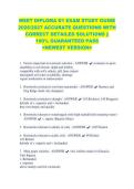 WSET DIPLOMA D1 EXAM STUDY GUIDE &NewLine;2026&sol;2027 ACCURATE QUESTIONS WITH &NewLine;CORRECT DETAILED SOLUTIONS &vert;&vert; &NewLine;100&percnt; GUARANTEED PASS &NewLine;<NEWEST VERSION> &NewLine; 
